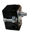 Side view of Pressure Switch For Air Compressor 145 To 175 PSI Cut In Cut Out Quarter Inch NPT 120V Or 240V Fits Home And Shop Units