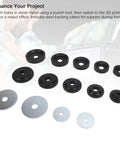 Pro Grade Sheet Metal Dimple Die Set High Strength Carbon Steel Flared Hole Dies With Backing Discs For Harbor Hydraulic Punch
