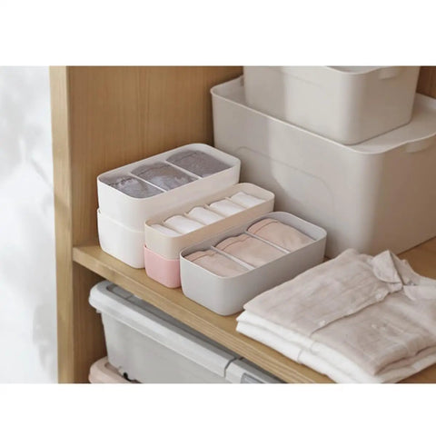 Keep Your Closet Chill With This Four Piece Sock And Underwear Storage Box Featuring Smooth Slide Compartments For Taming Piles And Sorting Gear With Ease.