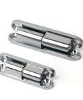 Rotating Concealed Door Hinges 180 Degree Detachable Heavy Duty Industrial Zinc Alloy Silver for Doors and Cabinets