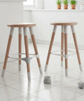 Oval Silicone Chair Leg Caps For Non Round Legs Furniture Floor Protectors For Hardwood And Tile on wooden stool legs