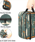 Must Have Airplane Cosmetic Bag For Women, Cute Cartoon Aircraft Makeup Organizer with sturdy handle and zipper