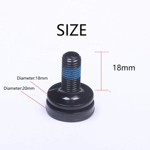 8mm Hex Crank Fixing Bolts With Capless Design For Square Taper And Standard Bottom Brackets, 18mm Length, Size Dimensions