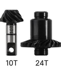 Underdrive Helical Gear Set 24T 10T Alloy Steel For 1 18 RC Crawler TRX4M Upgrade Beefier Quieter Low Wear Replaces Stock Plastic