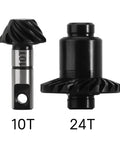 Underdrive And Overdrive Alloy Steel Helical Gear Set For One Eighteenth Scale TRX4M RC Car CNC Machined 20CrMo Gears 24T And 10T