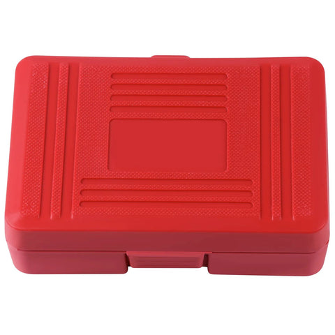 Front view of red plastic case for SCITOO 3-piece rear axle bearing puller tool kit.