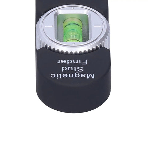 Tbest Magnetic Stud Finder for Portable Metal Detector with Built in Gauge, No Battery Needed, Detects Steel Studs, Nails & Screws in & Plasterboard (Black) with built-in level.