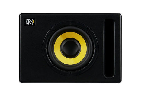 Front view of Eight Inch S8 Four Generation Four Powered Studio Subwoofer With A 109 Watt Class D Amp Delivers Bass To 30Hz Max SPL 112 dB