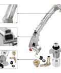 Beat Engine Stress Quickly With This Sturdy Aluminum Water Pump And Thermostat Housing Top Crossover Hose with fittings.