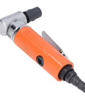 Badass 3/8 Inch Air Angle Die Grinder 20000 RPM Right Angle Pneumatic Power Tool with aluminum grip for metalwork.