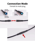 Waterproof Extension Cable For Electric Bikes 2Pin To 9Pin Connector female to male plug connection diagram.