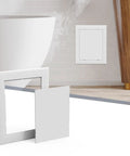 Heavy Duty Self Adhesive Access Panel For Drywall 8 By 12 Inch Plumbing Wall Hole Cover displayed before installation.