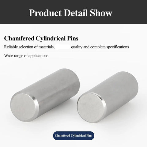 Chamfered cylindrical pins from Bulk Pack Stainless Steel Shelf Pins 50 Count 4mm Dowel Pins For Cabinets And Shelves Heavy Duty