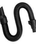 Black Flexible 18V Wet Dry Vacuum Hose Assembly With Internal Storage for debris pickup and tool compatibility