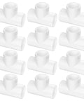 12 Pack 1 Inch PVC Tee Pipe Fittings 3 Way Socket To Socket Schedule 40 PVC Connectors for plumbing and DIY projects