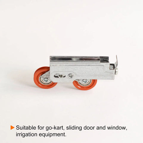 Beefy 10mm Nylon Chain Roller Pulley Tensioner With Concave Guide Wheel Slider For Mini Motorcycle Dirt Bike And Atv Go Kart displayed from the side.