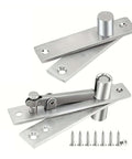 360 Degree Rotation Heavy Duty Pivot Hinge in Stainless Steel for lowkey hidden doors and secret bookshelves, screws included