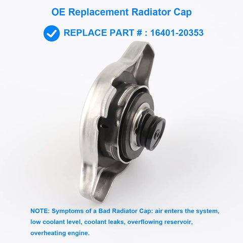 Radiator Cap Replacement for Toyota and Lexus Vehicles Fits 4Runner Camry Celica Corolla Highlander Matrix Prius Sequoia