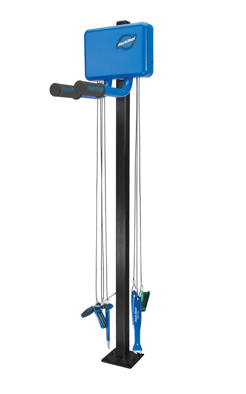 Outdoor Mountable Bicycle Repair Station With All Steel Construction, Weatherproof Finish, And Six Essential Tools for Quick Fixes