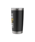 Aircraft Mechanic Caution Flying Tools Stainless Steel Insulated Tumbler For Aviation Maintenance Techs, side view