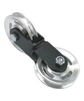 Double Pulley Wheel For Home Gym Attachment Cross Pulley 88mm Metal Roller With Silent Bearings Easy Fit DIY Cable Machine Upgrade Durable Groove Wheel For Strength Training And Cable System, 88mm metal roller