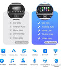 Comparison of Accord 10th Gen Honda Wireless CarPlay Module For 7 Inch Non-Touchscreen Dash Upgrade features before and after installation