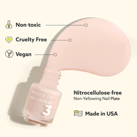 Complete Starter Nail Kit For At Home Manicures With Nail Prep, Base Coat, Top Coat, Ridge Filler, Revive Polish, and Top Coat Thinner