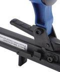 Heavy Duty Pneumatic Brad Nailer With Aluminum Alloy Build And Anti Jam Nozzle for smooth operation close-up of stapler handle