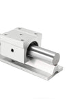 Beefy Linear Motion Bearing Slides Kit 2Pcs SBR12UU SBR16UU SBR20UU For CNC Machines And 3D Printers Ultra Smooth Guide Rails For Precise Motion Durable High Quality Linear Slides For Precision Tools, aluminum rail with bearing block