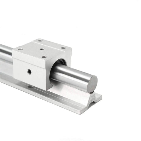Beefy Linear Motion Bearing Slides Kit 2Pcs SBR12UU SBR16UU SBR20UU For CNC Machines And 3D Printers Ultra Smooth Guide Rails For Precise Motion Durable High Quality Linear Slides For Precision Tools, aluminum rail with bearing block
