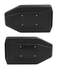 Heavy Duty ABS Motorcycle Side Toolbox Featuring Rugged Stainless Steel Brackets For Secure Tool Stash and Battle Ready Road Warrior Essential Storage Case, side view showing durable design.