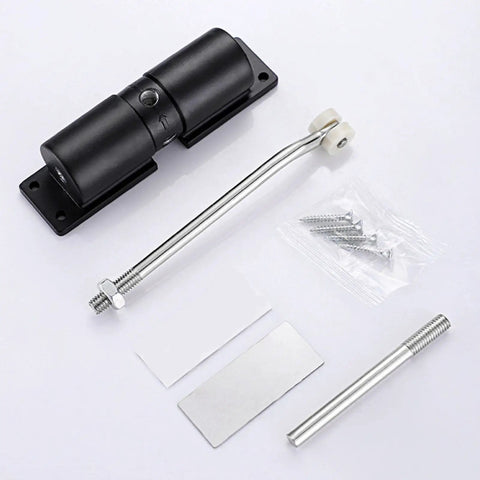 Adjustable Double Spring Door Closer For Home, Exterior Doors And Gates, Self Closing Hardware, aluminum parts and screws