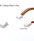 60 Pairs 26AWG 200mm XH 2.54mm Pitch 3 Pin Female And Male Connector Wire Cable Pack For RC Toys PCBs LED Strips And Household Appliances