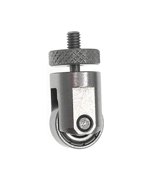 Dial Indicator Roller Contact Point For Depth Gauge, 10mm Diameter Wheel, 4-48 UNF Thread Shank, Inch Dial Indicator Accessory For Pro Grade Precision Measuring Tools, Replacement Point For Moving Workpieces.