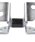 Heavy Duty Left Door Hinge Set 55113665AI Compatible With Jeep Grand Cherokee 2013 To 2021, reinforced zinc nickel plated steel with bronze bushings.