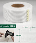 Heavy Duty Self Adhesive Fiberglass Mesh Drywall Joint Tape 1.97 Inch By 180 Feet For Wall Crack Repairs seam roll