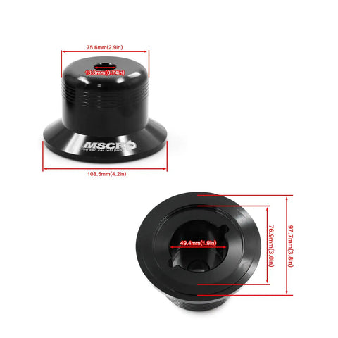 Front And Rear Crankshaft Seal Driver Kit For 01 Through 16 GM 6.6L Duramax Diesel LB7 LLY LBZ LMM LML, aluminum alloy build, dimensions shown