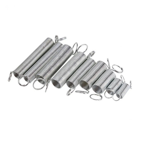 Top Tier 200 Piece Steel Spring Assortment Kit With 20 Different Sizes For Home Repairs Heavy Duty Metal Springs Essential Tool For Pros And DIYers, steel springs laid out by size
