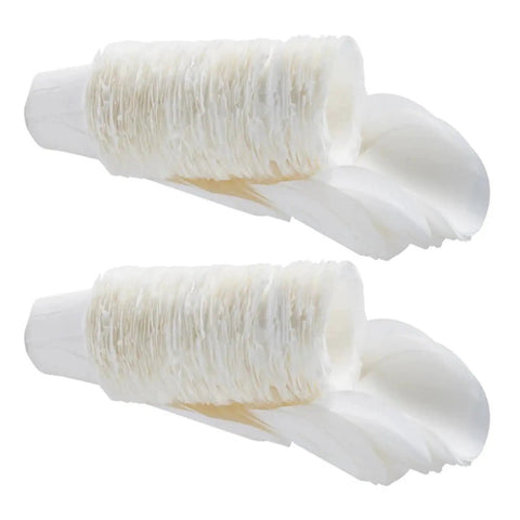 150 Pack Coffee Filter Paper Cup Holders For K Cup Style Machines With Covers Disposable Drip Filter Papers To Keep Grounds Separate And Brew Clean Perfect For Home Brew Crew, stacks of white paper filters