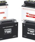 Assorted maintenance free AGM batteries, including YTX7L-BS for motorcycles, ATVs, and powersports with sealed absorbed glass mat tech.