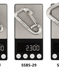Stainless Steel Carabiner Heavy Duty Snap Hook For Marine Use Saltwater Resistant Rope Clips Jet Ski Kayak And Boat Dock Lines 316 Stainless Steel Construction SSBS-28, SSBS-29, SSBS-30 on scales