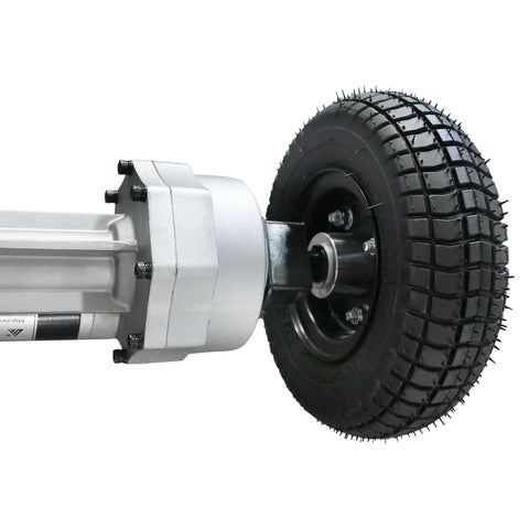 Kemblawolf transaxle motor with rear wheel, metal housing and knobby tire