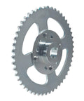 Beefed Up 4 Inch Sprocket Brake Hub Kit With One Inch Bore And Quarter Inch Keyway For 420 Chain, 50 Tooth Rear Drive Sprocket