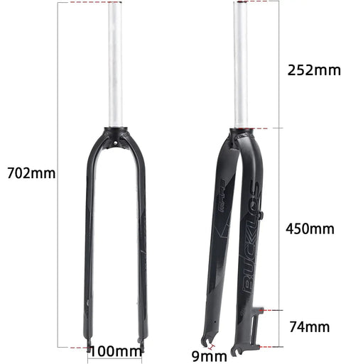 Rigid Mountain Bike Fork For 26 27.5 29 Inch Wheels Aluminum Alloy 1 1 8 Inch Steerer Disc Brake Compatible QR 9x100