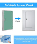 Hassle Free Paintable Drywall Access Panel 14 By 26 Inch Aluminum Frame Heavy Duty Gypsum Board with paintable finish