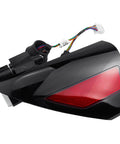 Left Side Charging Port Door Assembly for Tesla Model 3 2017 2023 1525134 00 C, heavy duty black plastic with internal wiring.