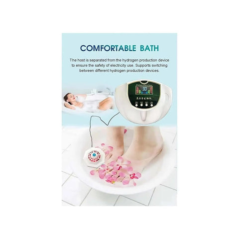 Hydrogen Bath Generator With 99.99 Percent H2 Concentration Using SPE Electrolysis Tech for foot bath and facial cleansing.