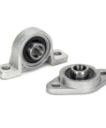 Super Tough Zinc Alloy Pillow Block Thrust Bearing Housing Fits Self Aligning Linear Shaft 8mm To 30mm KP000 Series Rubber Seal Stops Dust And Rust Handles hard-wearing shaft support bearing housings