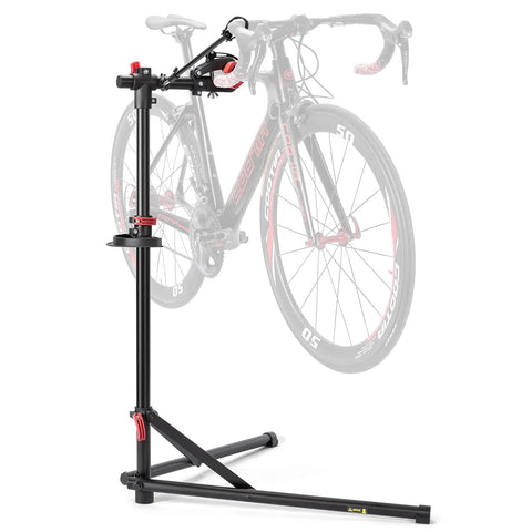 Heavy Duty Bike Repair Stand For Mountain And Road Bikes, Portable Maintenance Workstand with adjustable height and 360-degree clamp