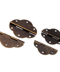 Two Pack Bronze Cabinet Hinges With Screws For Doors And Wood Boxes, Sturdy Bronze Finish, Easy Install Butt Hinge Set